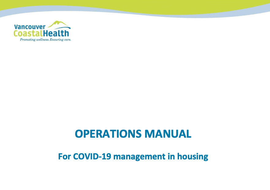 Operations Manual: COVID-19 Management in Housing