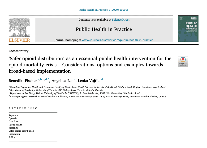 ‘Safer opioid distribution’ as an essential public health intervention for opioid mortality crisis